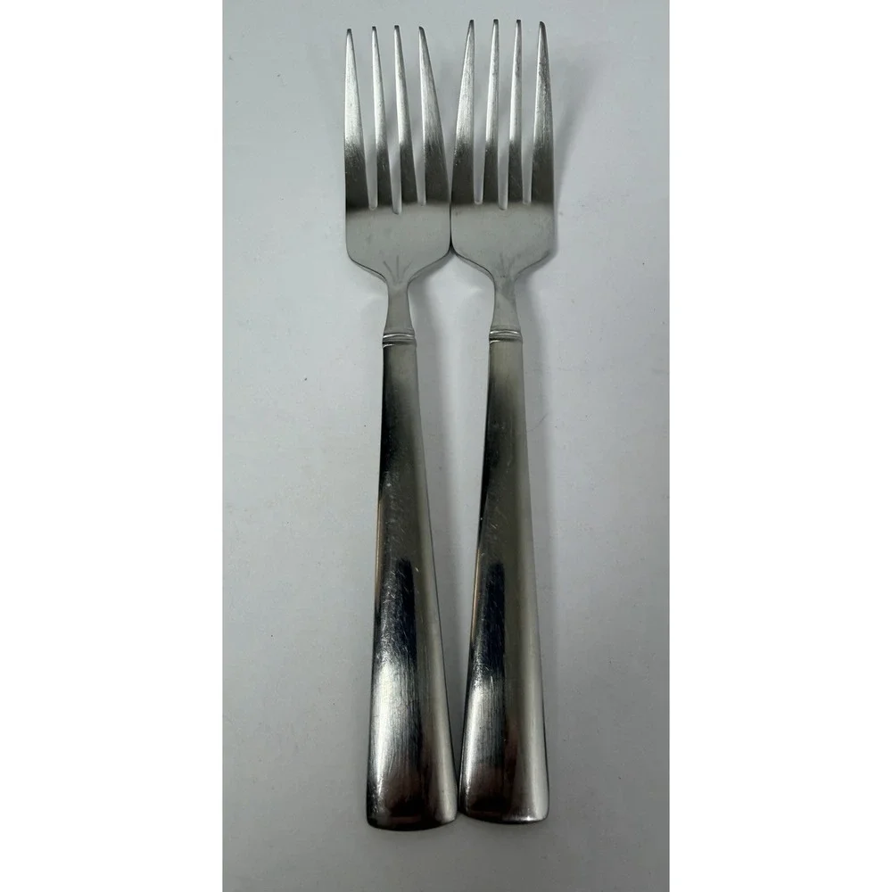 Reed & Barton Perspective Stainless Flatware Salad Fork Set Of 2 Replacements #3